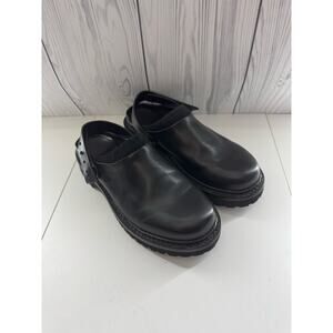FEIT Black Mule Utility Clog with Strap Size 42 (10.5 -11) Unisex Vibram RARE